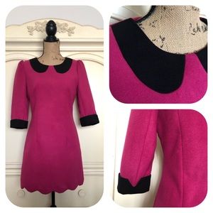 Xiaoyu Wool Scalloped Hem Dress